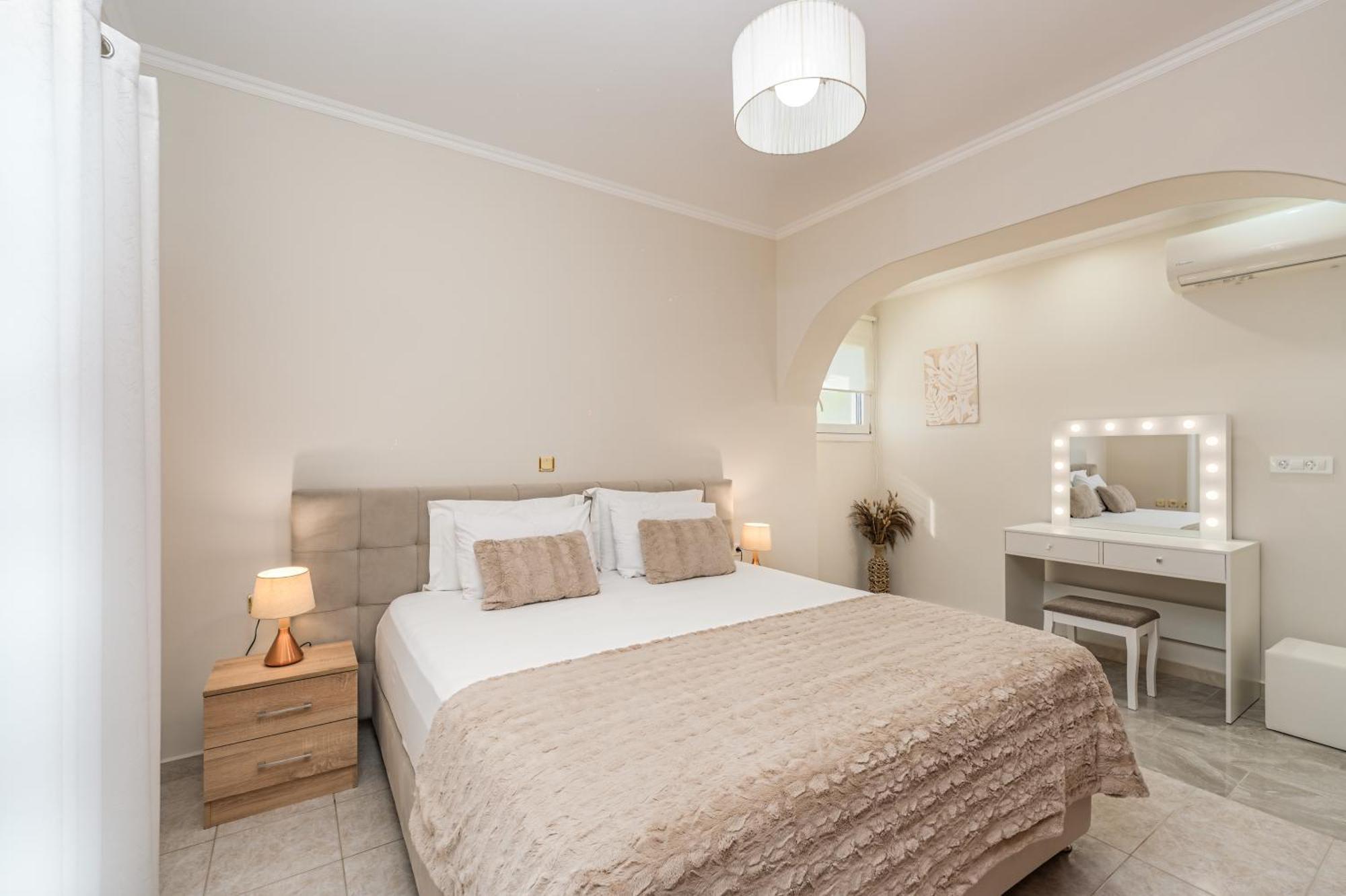 Villa Rosa 3 Bedroom With Sea View Tragaki Bagian luar foto