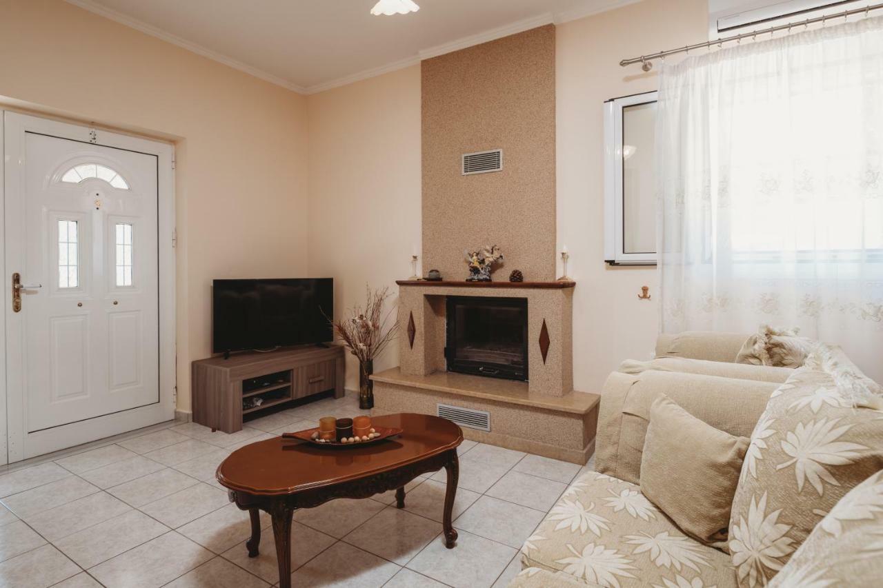 Villa Rosa 3 Bedroom With Sea View Tragaki Bagian luar foto